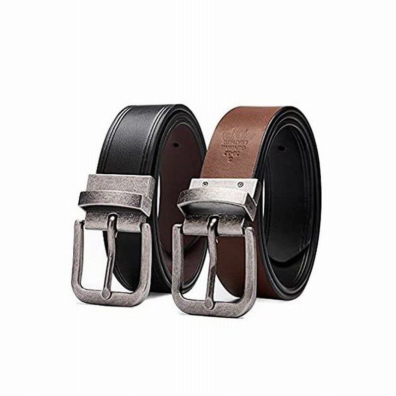 Tevikol メンズベルト レザーリバーシブルベルト カジュアルゴルフドレスベルト メンズ ボーイズ ブラック ブラウン 38 並行輸入品 通販 Lineポイント最大0 5 Get Lineショッピング