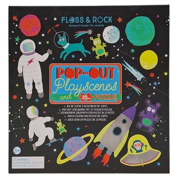 FLOSS&ROCK 立體拼圖盒 適用年齡：3歲以上  太空世界  1盒  20