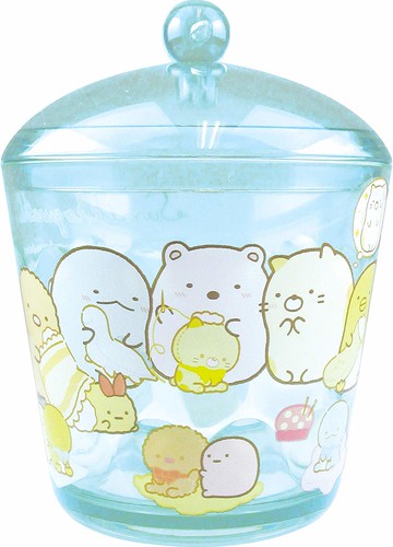 角落生物 Sumikko Gurashi 小物收納罐，棉籤罐/密封罐/小飾品罐/飾品盒/收納罐/空罐/化妝品收納，X射線【C095025】