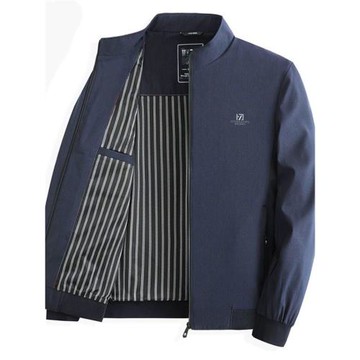 MK中年男士外套春秋季商務休閑高端行政夾克男爸爸秋裝2023新款