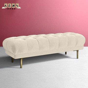 免運 換鞋凳 長凳 鞋架 床尾凳 七彩虎北歐輕奢拉扣沙發凳服裝店商店換鞋凳客廳衣帽間臥室床尾凳工廠直銷 可開立發票 新品特價/店長推薦5k711