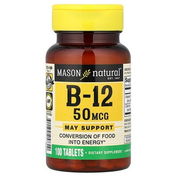 Mason Natural, 維生素 B-12，100 片