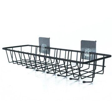 收納筐子衛生間化妝品置物浴室洗浴雜物整理廚房儲物鐵藝壁掛籃子