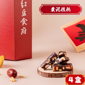 紅豆食府 棗泥核桃糕(100g/盒，共4盒)