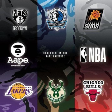 【 B.O.B 潮牌服飾代購 】NBA限定款 🐵 AAPE x NBA 聯名短褲（現貨馬上出）