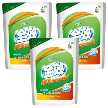 毛寶 全效強淨柔軟洗衣精 補充包 槴子花香  1.8kg  3包