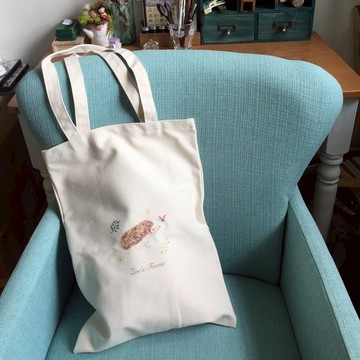 森林小刺蝟花園帆布袋