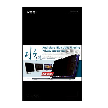 YADI 靜電吸附 Acer Predator Helios 16吋專用防窺片 16:10 螢幕 水之鏡  黑色  1入