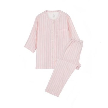 細支雙層紗睡衣 無印無側縫日式良品家居服情侶套裝 7