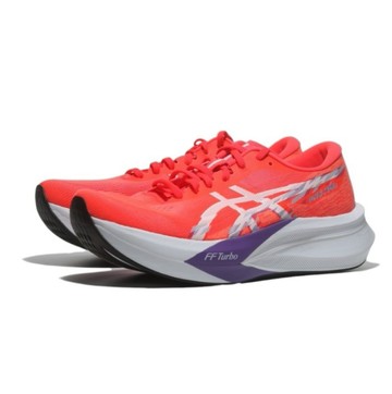ASICS 慢跑鞋 MAGIC SPEED 4 橘紅色 炭板 2E 輕量跑鞋 男 1011B873600
