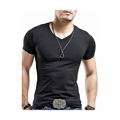 メンズ 無地 Tシャツ ボディフィット ワイルドカットソー 通販 Lineポイント最大get Lineショッピング