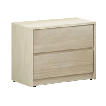 文創集 大戈壁雙色1.6尺二抽床頭櫃-48x38x43cm免組