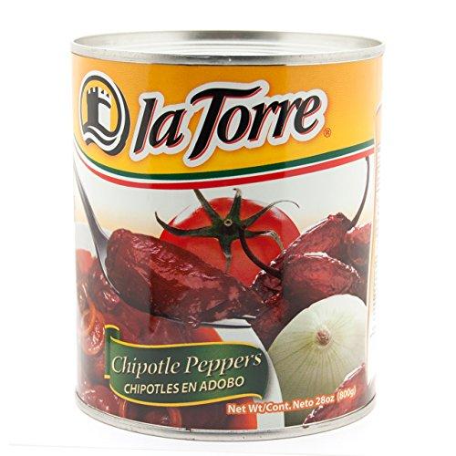 ラトーレ チポトレペッパー 缶詰 800g Chipotle Peppers CHIPOTLES EN ADOBO la Torre