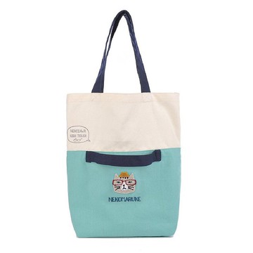 Kusuguru Japan日本 肩背手提二用包 可收納成環保袋 綠色