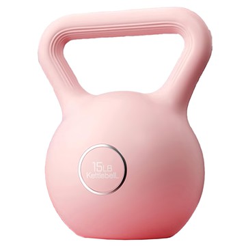FOSO 硬壺鈴  粉色  15lb  居家健身重訓器材  1個