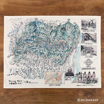 台灣地圖掛布－太魯閣