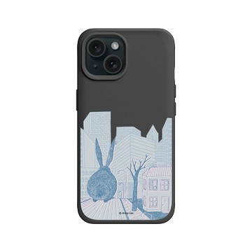 iPhone 15 SolidX 黑 - 幾米 Jimmy Liao - 兔子系列-城市祕密