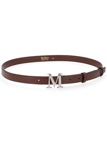 max mara belt with logo buckle