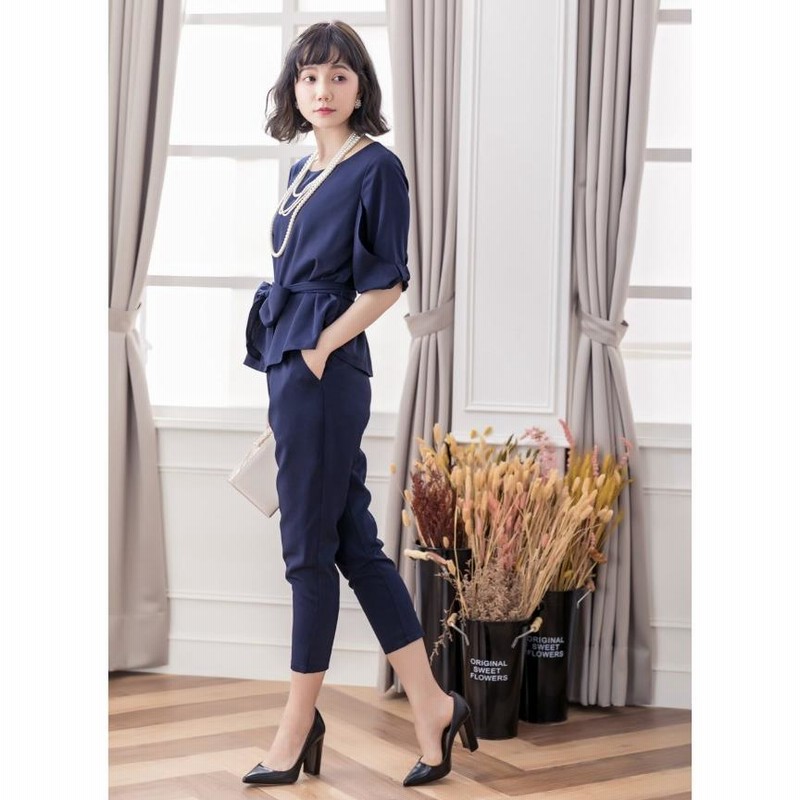 セットアップ 秋 結婚式 パンツ 2点セット(バッグ別売り) 二次会