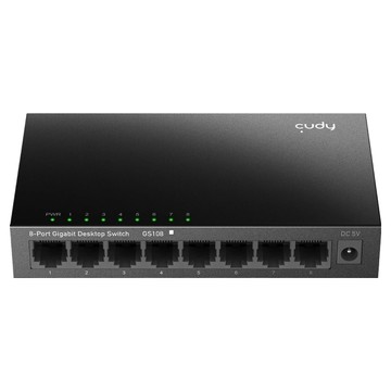 cudy 8埠Gigabit桌上型交換器 黑色  1個  GS108