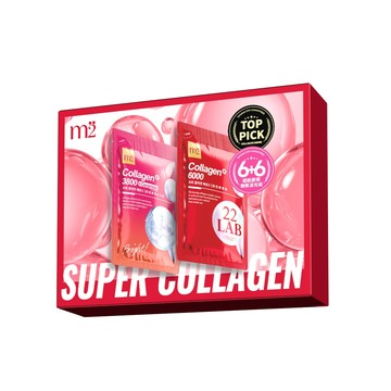 APP限定【m2美度】超能膠原無限波光組(膠原6入+水光6入/1盒)
