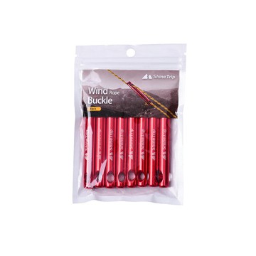 戶外帳蓬天幕拉繩雙眼鋁合金鋁棒風繩扣調節固定扣中號止動扣配件