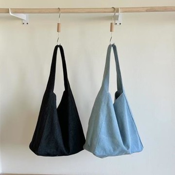 小眾設計感帆布包大容量韓系慵懶風斜挎單肩包通勤學生腋下托特包