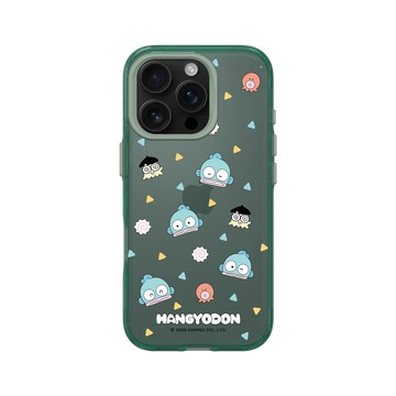 iPhone 16 Pro Clear 憂墨綠 - 三麗鷗-人魚漢頓 Hangyodon - 人魚表情包