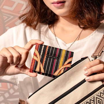 【原風藝站】紋面輕便短夾 | 原住民 族服 台灣印象