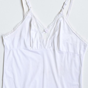 【蛋植物古著】日本製蕾絲綴飾細肩帶古著洋裝襯裙