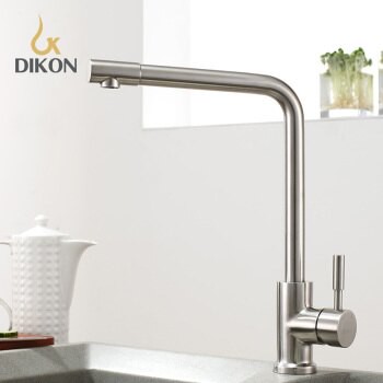 【帝鋼衛浴】304不鏽鋼單柄冷熱廚房龍頭 TTK-0105