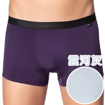 SOLIS 天之膠子系列M-XXL素面貼身四角男褲(雲河灰)