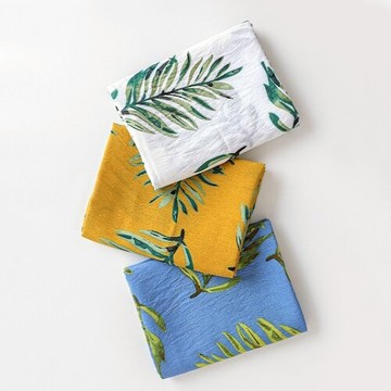 絲綿 連衣裙 吊帶裙布料 夏裝布料 夏威夷風大葉子系列 FL2787