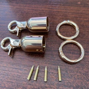 牡丹花牡丹五金配件 麻線絲線手工編織拎包包環包圈鏈條手提包包diy配件