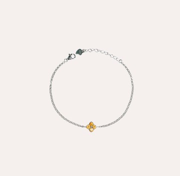 安珠 錳鋁榴石 橘色 圓形 3mm 手鍊 和諧系列 Blossom B 寶石