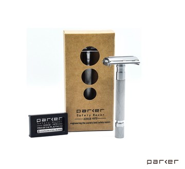 Parker 74R-SC Safety Razor鉻鍍銅傳統刮鬍刀具