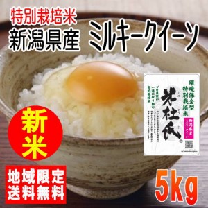 令和5年産特別栽培米新潟県産ミルキークイーン5kg　米　5キロ　送料無料