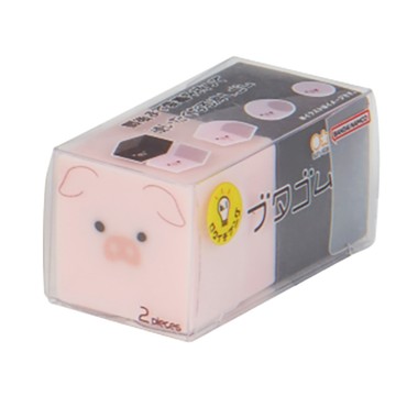 sun-star趣味可變形橡皮擦/S4220170/迷你豬