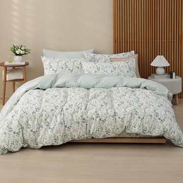 雙人兩用被套床包組/ 100%精梳純棉 / 純棉 / 洛伊 [鴻宇] 台灣製 - C20159