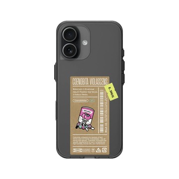 iPhone 17 Clear (相機按鈕) 酷墨灰 - Marine Debris - 蕃茄罐頭寄居蟹