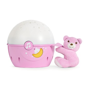 Next 2 Me專用星星投射晚安熊-粉紅/粉藍