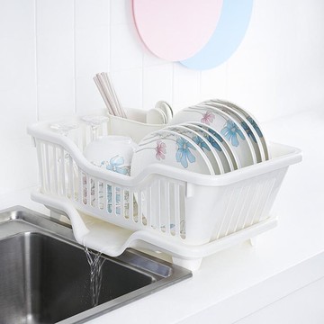 瀝水架 日本瀝水碗架廚房碗碟架瀝水架塑料漏水盤架瀝碗架濾水晾放碗筷架 歐歐流行館