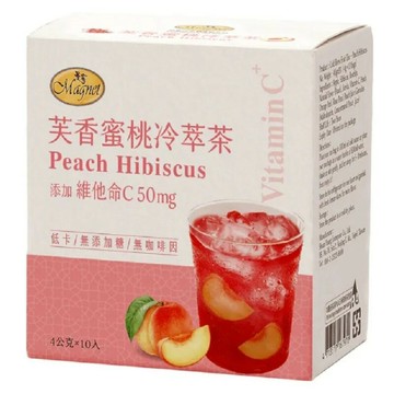 曼寧 芙香蜜桃冷萃茶4公克x10入/盒(可冷泡)