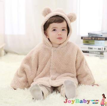 外套童裝-連帽外套三層斗篷保暖披風兩面可穿-JoyBaby