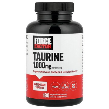 Force Factor, L-牛磺酸，500 毫克，180 粒素食膠囊