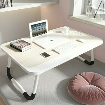 APP下單享點數9% 奶油風可升降床上桌學生宿舍上鋪折疊學習桌寢室神器電腦桌小型
