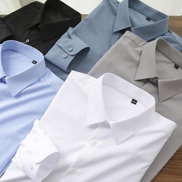 口碑貨！速秒不多！升級竹纖維！垂感抗皺絲滑！剪標長袖商務襯衫