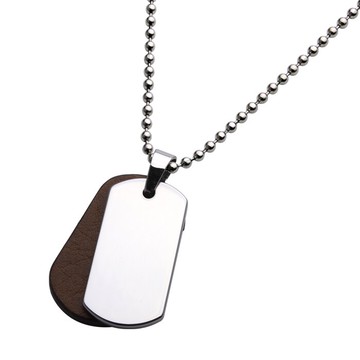 鎢金軍士牌吊墜/項鏈/掛墜 可個性刻字 歐美男士飾品大兵牌