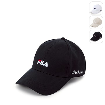 【FILA】經典LOGO帽/棒球帽-黑色 HTZ-1000-BK