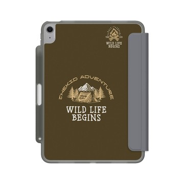 11 吋 iPad Air (M2) iPad Case 極致灰 - KID - 野營聚落之火